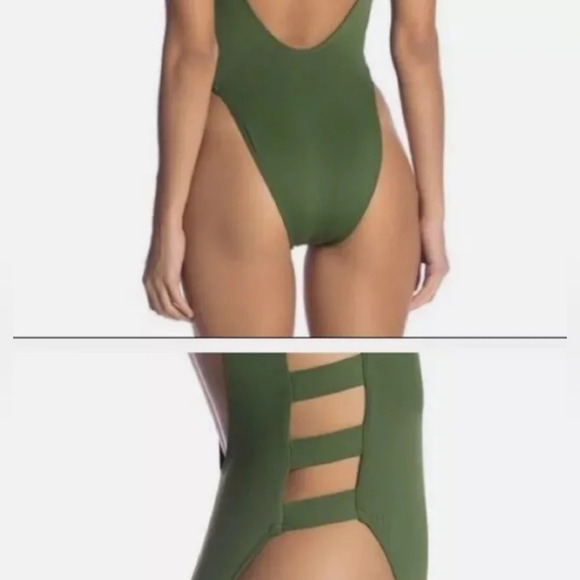 The Bikini Lab, One Piece, Green, Size Medium - Picture 2 of 9